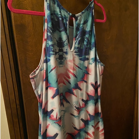 Ashley Stewart Tie dyed dress with one side slit. Size 22/24. Pretty and comfy! - Picture 4 of 6